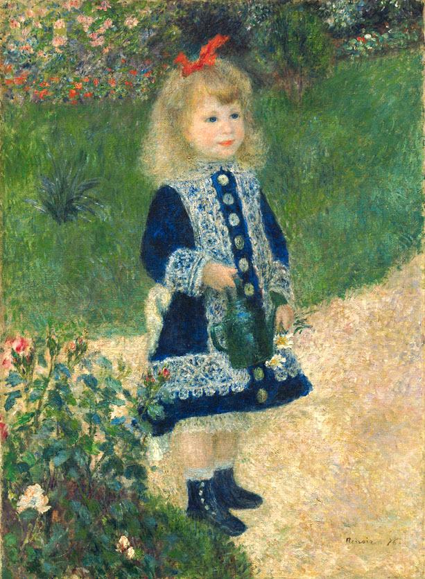 Pierre Auguste Renoir A Girl with a Watering Can
